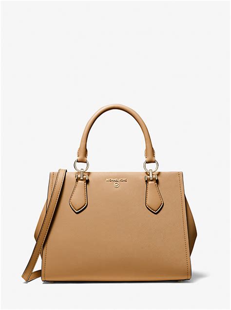 michael michael kors henkeltasche rayne medium aus saffianleder|MICHAEL KORS Rayne Medium Saffiano Leather Satchel Optic .